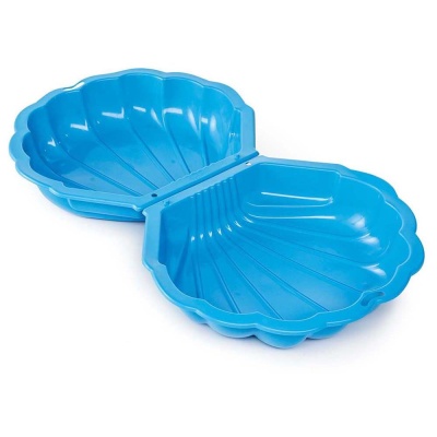 Песочница с крышкой Ракушка Maxi Paradiso Toys T00703 голубой 01